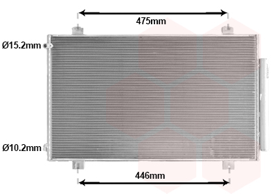 Airco condensor Van Wezel 25015711