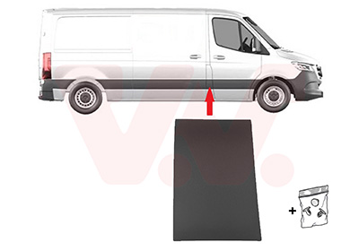Sier- / beschermingspaneel, zijwand Van Wezel 2973416