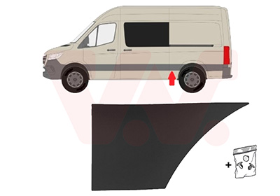 Sier- / beschermingspaneel, zijwand Van Wezel 2973425