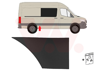 Sier- / beschermingspaneel, zijwand Van Wezel 2973426