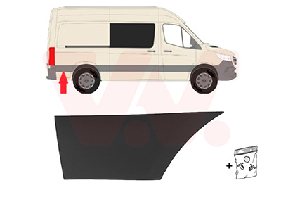Sier- / beschermingspaneel, zijwand Van Wezel 2973428