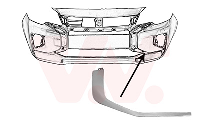 Sier- / beschermingspaneel, bumper Van Wezel 3266583