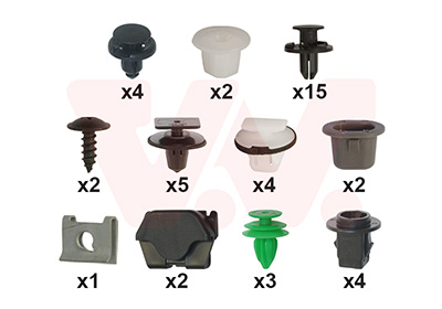 Montageset, achterscherm Van Wezel 3372796