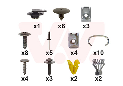 Montageset, bumper Van Wezel 3396794