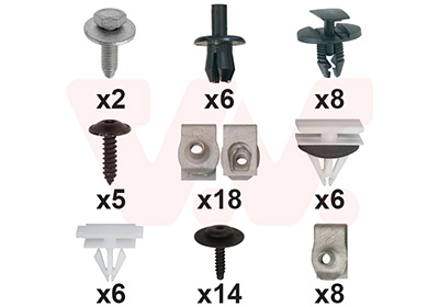 Montageset, bumper Van Wezel 3722794