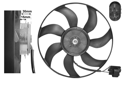 Ventilatorwiel-motorkoeling Van Wezel 3749744