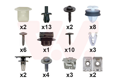 Montageset, bumper Van Wezel 3807794