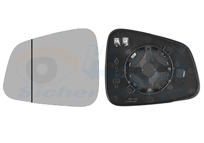 Buitenspiegelglas Van Wezel 3815837