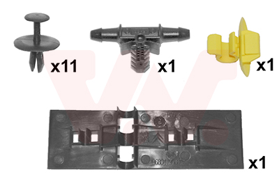 Montageset, motorkap Van Wezel 4042797