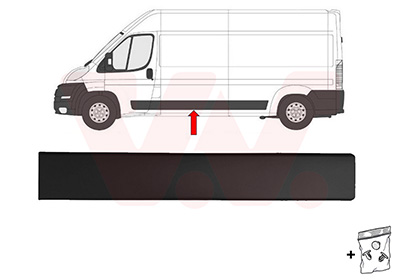 Sier- / beschermingspaneel, zijwand Van Wezel 4064409