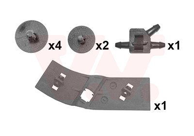 Montageset, motorkap Van Wezel 4333797