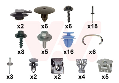Montageset, bumper Van Wezel 4403794