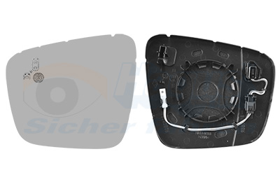 Buitenspiegelglas Van Wezel 4415835