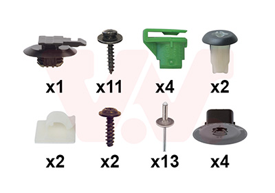 Montageset, bumper Van Wezel 4422793