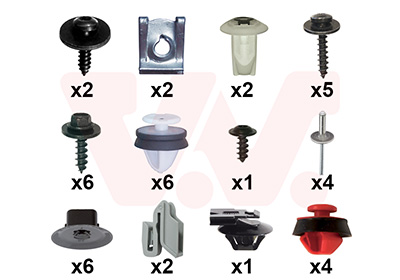 Montageset, bumper Van Wezel 4424793