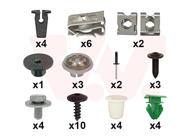 Montageset, achterscherm Van Wezel 4908796
