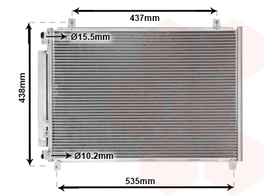 Airco condensor Van Wezel 52015708