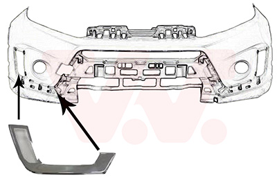 Voorbumper deel Van Wezel 5253582