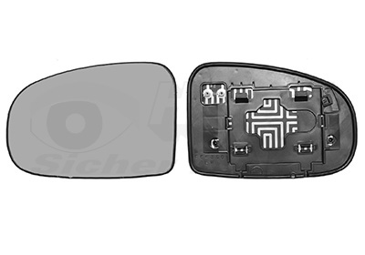 Buitenspiegelglas Van Wezel 5410837