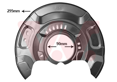 Dekplaat, remschijf Van Wezel 5437371
