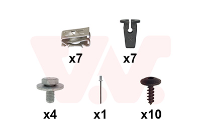 Montageset, achterscherm Van Wezel 5740796