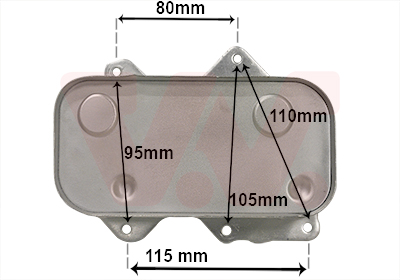 Oliekoeler motorolie Van Wezel 58013717