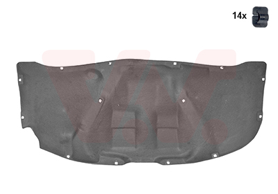 Motorbescherm plaat Van Wezel 5836460