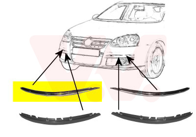 Voorbumper deel Van Wezel 5886484