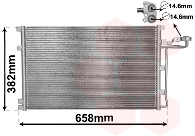 Airco condensor Van Wezel 59005139