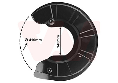 Dekplaat, remschijf Van Wezel 6903371