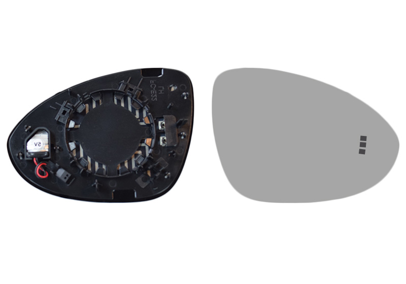 Spiegelglas, buitenspiegel Van Wezel 7415836