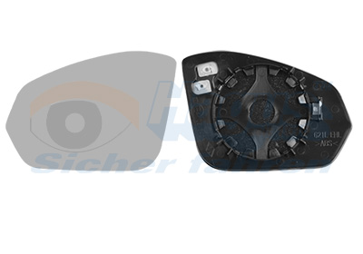 Buitenspiegelglas Van Wezel 7633837