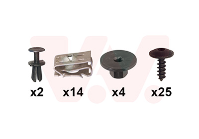 Montageset, bumper Van Wezel 7644794