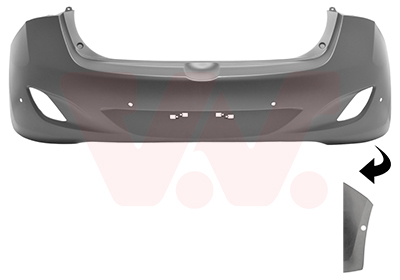 ABS Achterbumper Beschermlijst Zwart - Compatibel Met Hyundai I30 5-Deurs 2012-2017