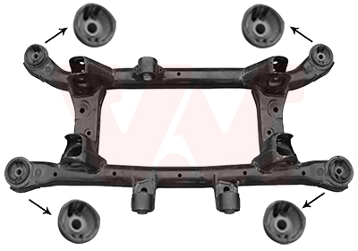 As/Subframe rubber Van Wezel 8381629