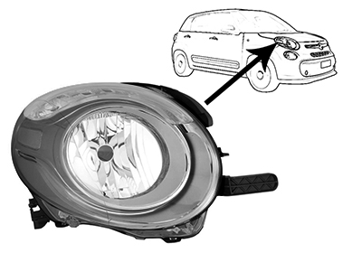Koplamp Van Wezel 1609966M