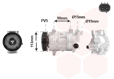 Airco compressor Van Wezel 5301K702