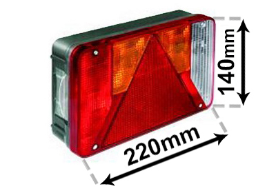 Achterlicht Van Wezel 9902926