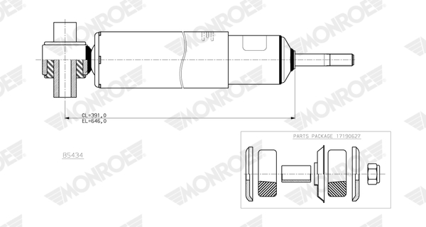 Schokdemper Monroe B5434