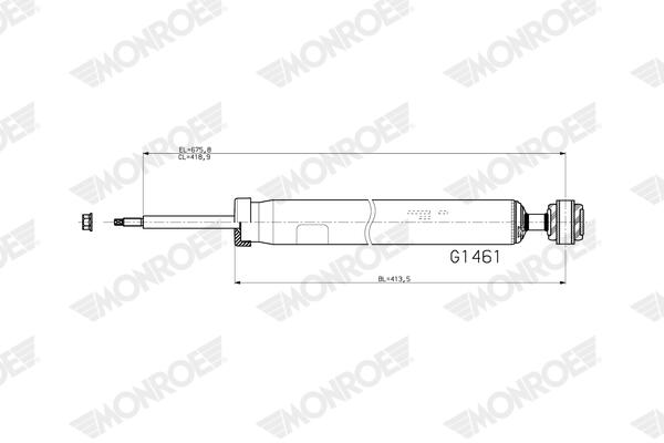 Schokdemper Monroe G1461