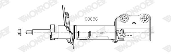 Schokdemper Monroe G8686