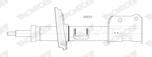 Schokdemper Monroe G8693