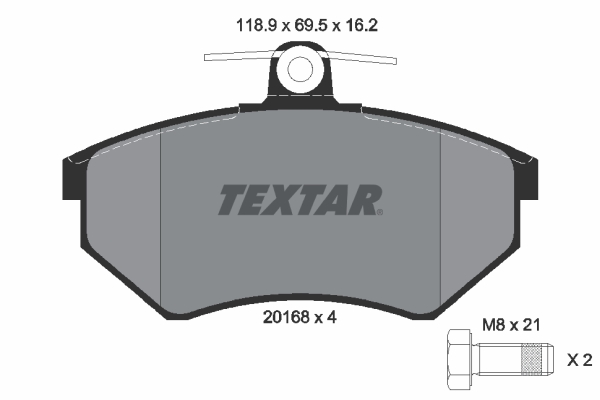 Remblokset Textar 2016801