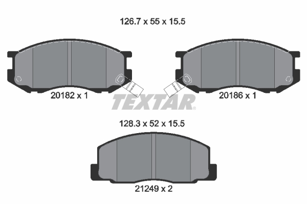 Remblokset Textar 2018201