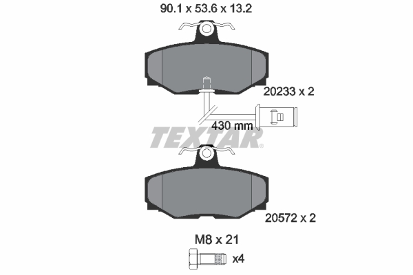 Remblokset Textar 2023301