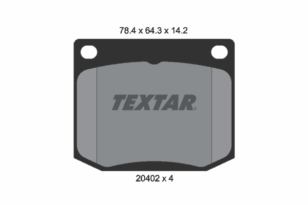 Remblokset Textar 2040201