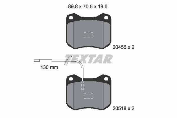 Remblokset Textar 2045502