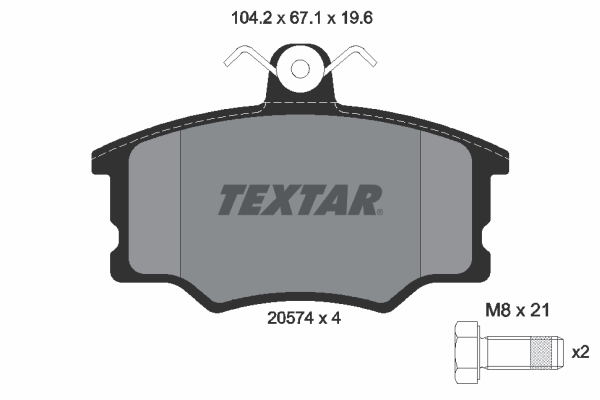 Remblokset Textar 2057402