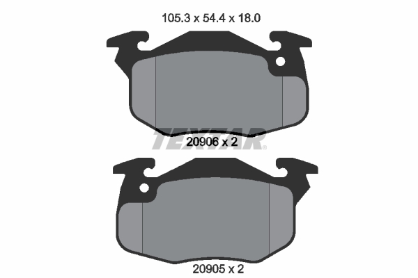 Remblokset Textar 2090602