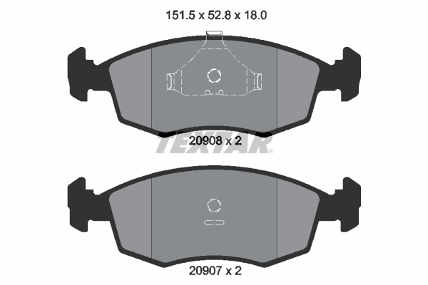 Remblokset Textar 2090802